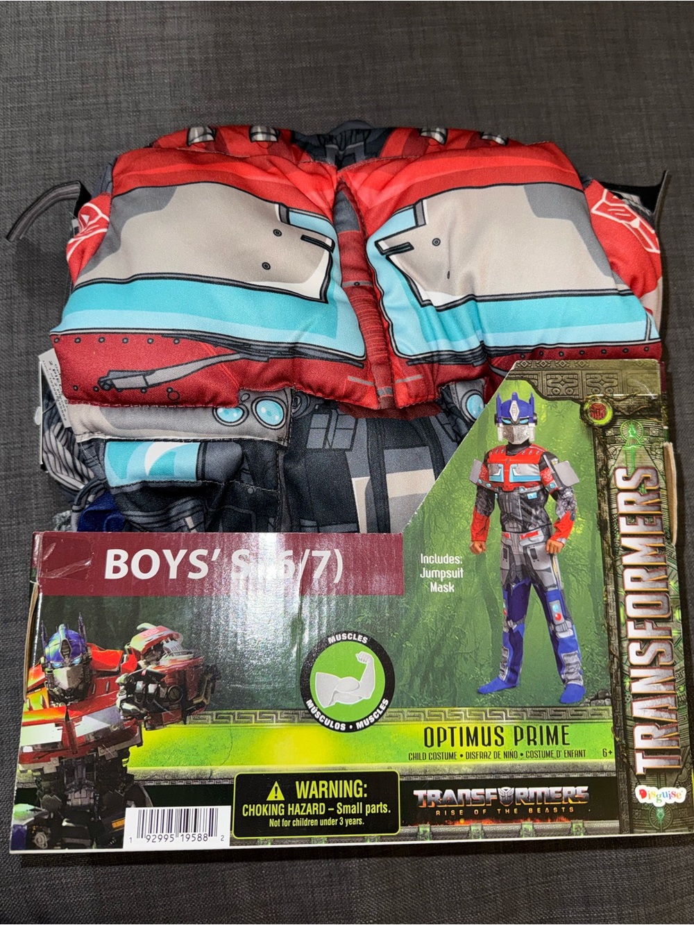 Transformers Optimus Prime Boys' Costume - Red, Blue, Silver